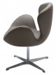 Дизайнерское кресло SWAN CHAIR тёмный латте - 2