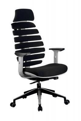 Кресло для руководителя Riva Chair RCH SHARK+Чёрная ткань